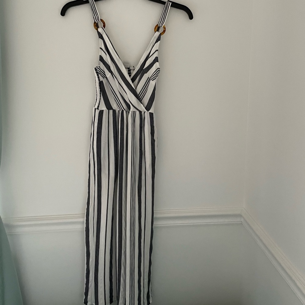 American Eagle Striped Jumpsuit